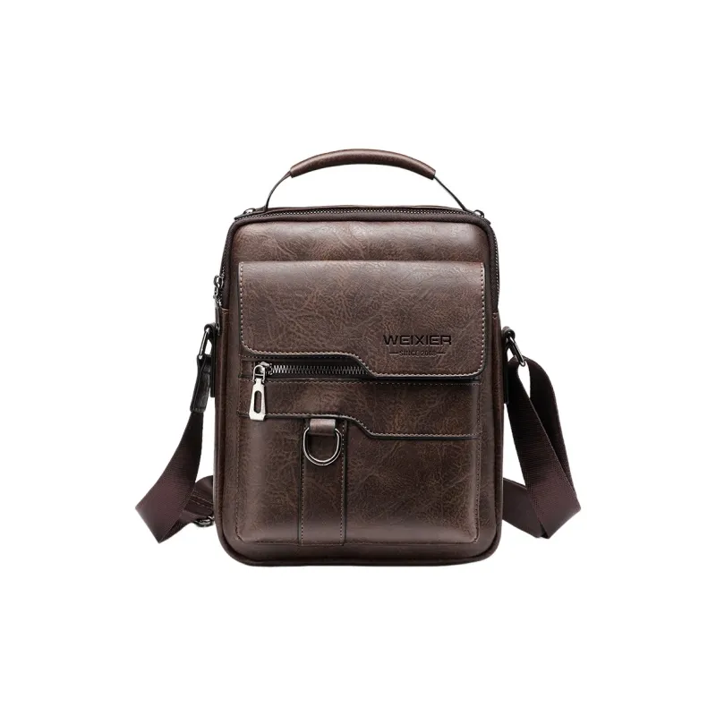 BALANG Leather One Shoulder Handbags Regular Men's Light Brown/Dark Brown/Black-1