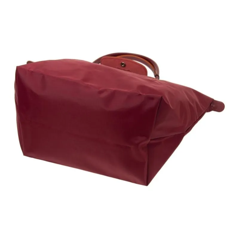 LONGCHAMP Cow Leather Dumpling Bag Handbag Shoulder Bag Medium Size Women's Maroon-4