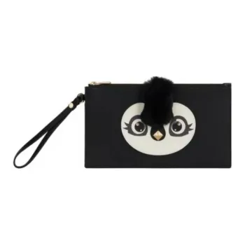 Furla Leather Clutch Women's Black