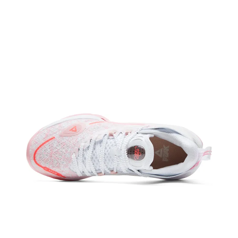 PEAK Sonic Boom 3.0 Basketball Shoes Men Low Top Pink White-3
