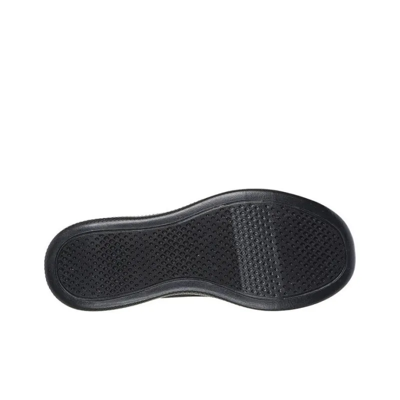 Skechers Cushioned Slip Resistant Breathable Low Top Casual Shoes Women's Black-4