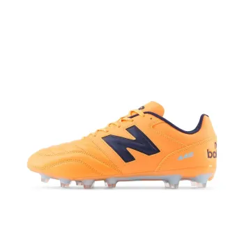 New Balance 442 V2 HG Rubber Short Studs Artificial Ground Slip Resistant Soccer Shoes Unisex Yellow