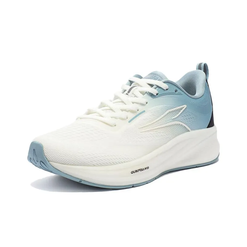 361° Flying Wing 4.0 Cushioning Wear Resistant Low Top Running Shoes Men's White Blue Black-1