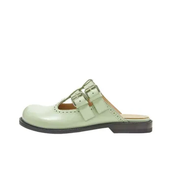 LOEWE Rubber Sole Wrap toe Slippers Women's Green