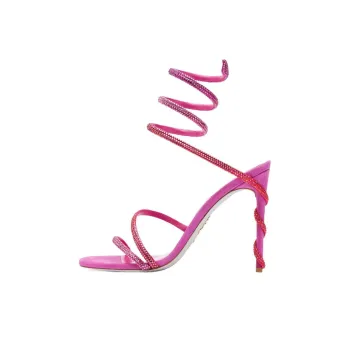 René Caovilla Margot 105mm Leather Sandals