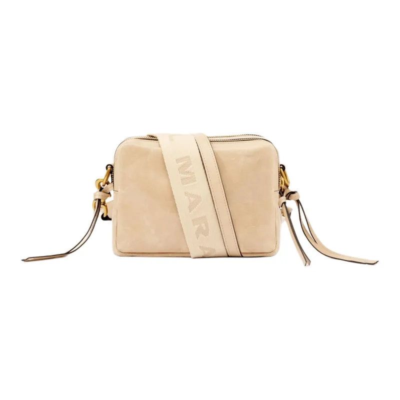 ISABEL MARANT Wardy Logo Printed Zipped Shoulder Bag-2