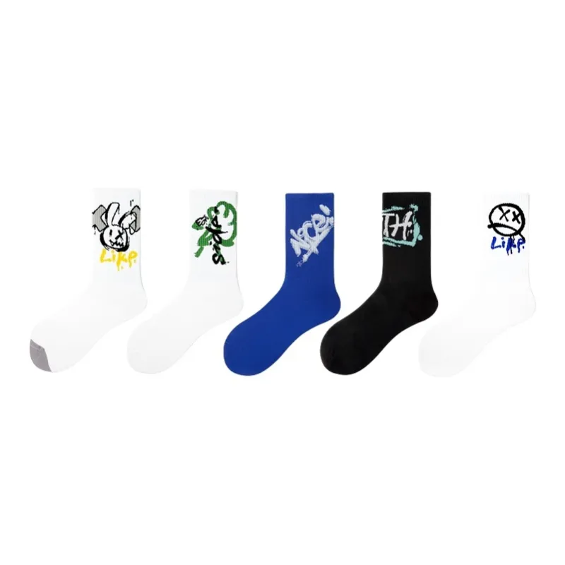 Youle Box Mid-Calf Socks Unisex-36