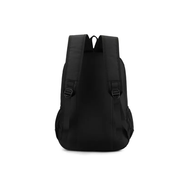 GKY Oxford Backpack Medium Size Men's Black & Gray & Blue-3