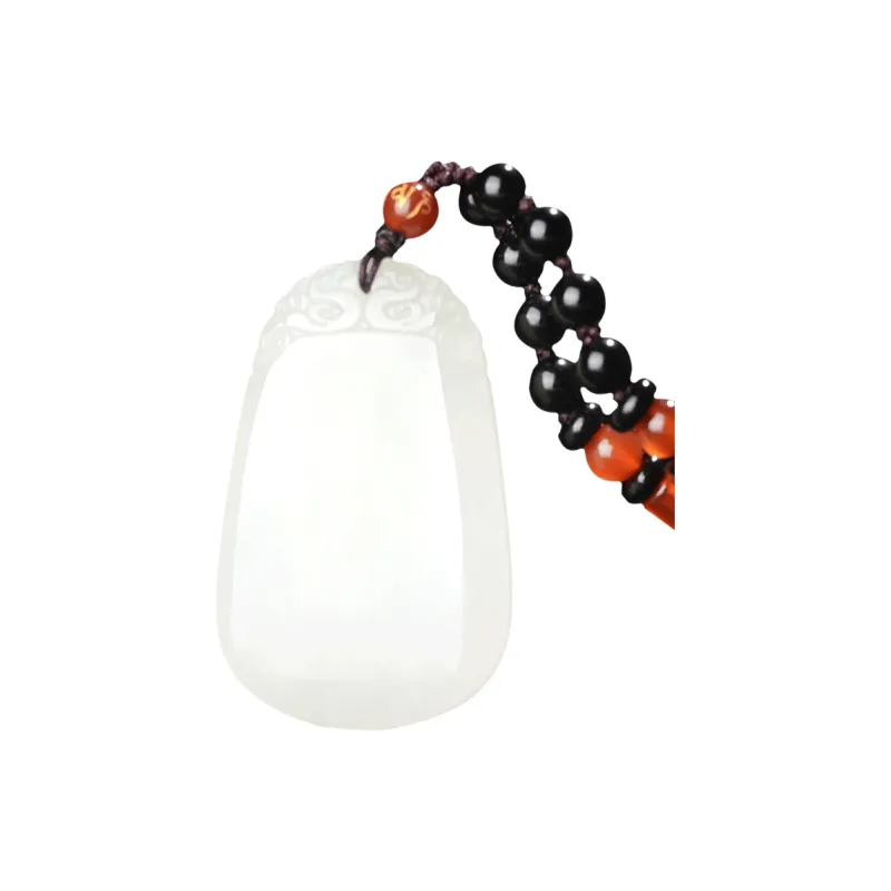 Ingenuity Pendants Pale Greenish White Jade Unisex-0