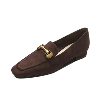 【dme】 Loafers 2cm Women's Brown