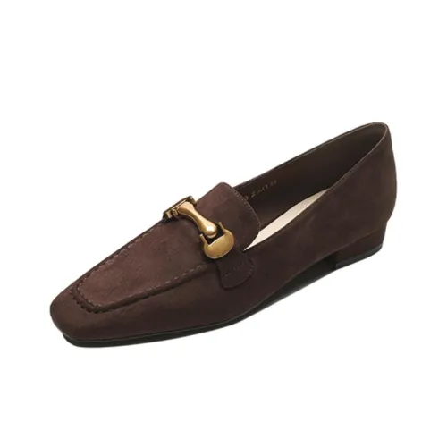 【dme】 Loafers 2cm Women's Brown