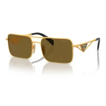 PRADA Triangle-logo Rectangle-frame Sunglasses