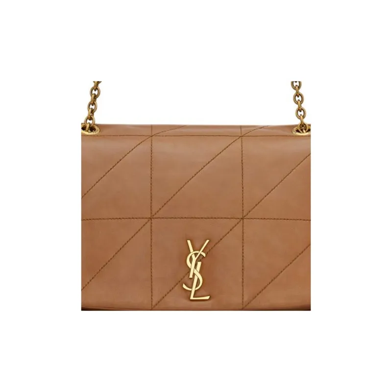 SAINT LAURENT Jamie Sheepskin Portable Crossbody Bag, Shoulder Bag Women's Light Fox Color-5