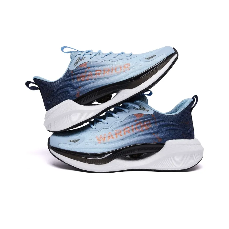 WARRIOR Running Shoes Men Low Top Dusty Blue Light Blue \ Gray Blue \ Lake Blue Black-3