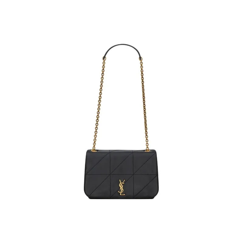 SAINT LAURENT Jamie Sheepskin Crossbody Bag, Shoulder Bag Women's Black-0