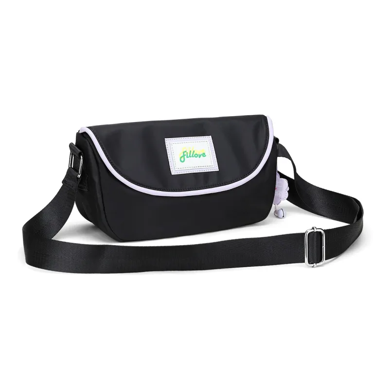 Fillove Fabric Crossbody Bags Sling Bags Regular Unisex Black-2