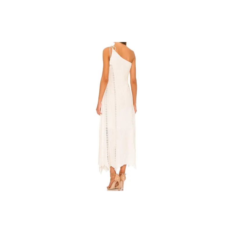 FREE PEOPLE Robe Maxi Bella Sleeveless Dress Women's White-1