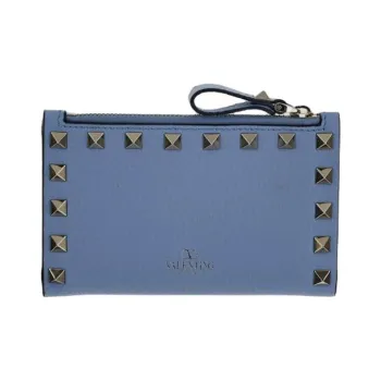 Valentino Leather Wallet Women's Sky Blue