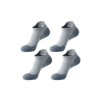 MUSCLESWING Ankle Socks Men's 4 Pack Gray
