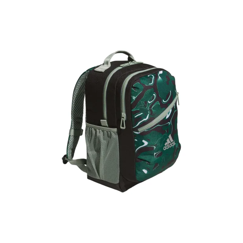 Adidas Recycled Polyester Plain Weave Fabric Backpack Regular Men's Silver Green-1