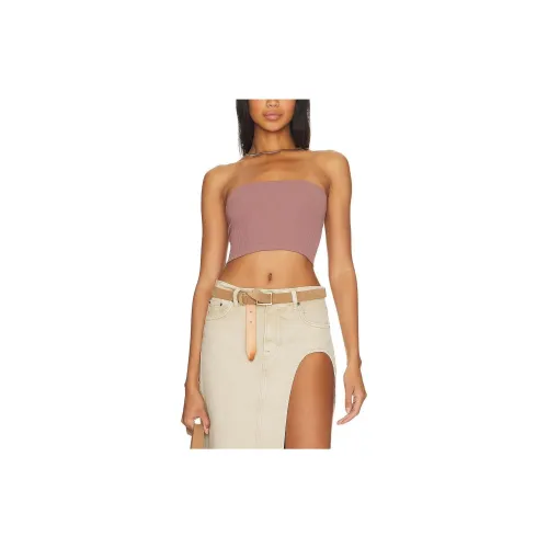 FREE PEOPLE Strapless Tops Women's Light Purple