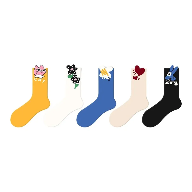 Youle Box Mid-Calf Socks Unisex-28