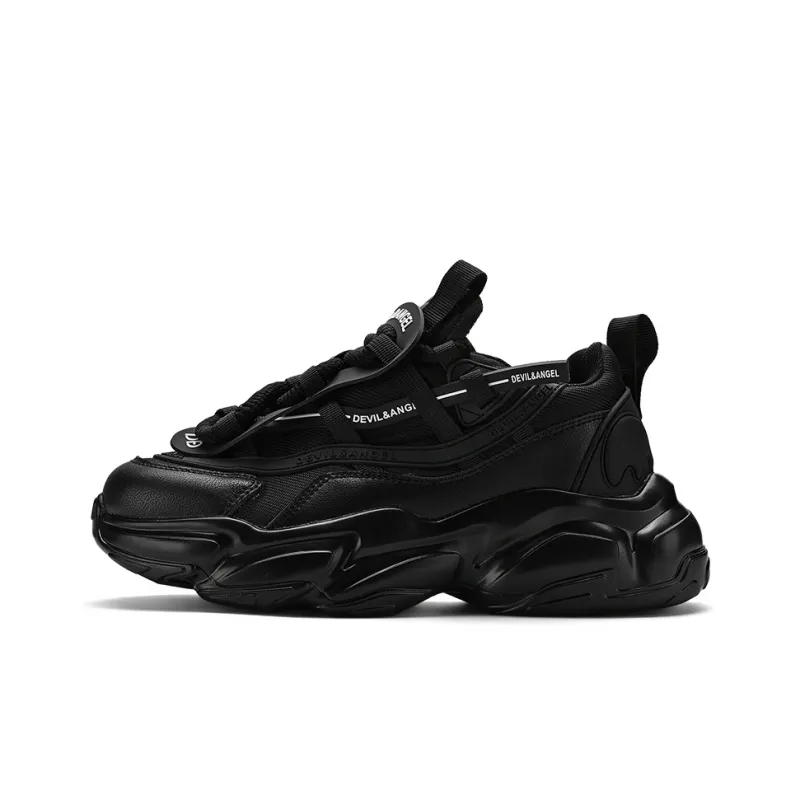 DEVIL AND ANGEL Slip-Resistant Height Increasing Low-Top Chunky Sneakers Unisex-3