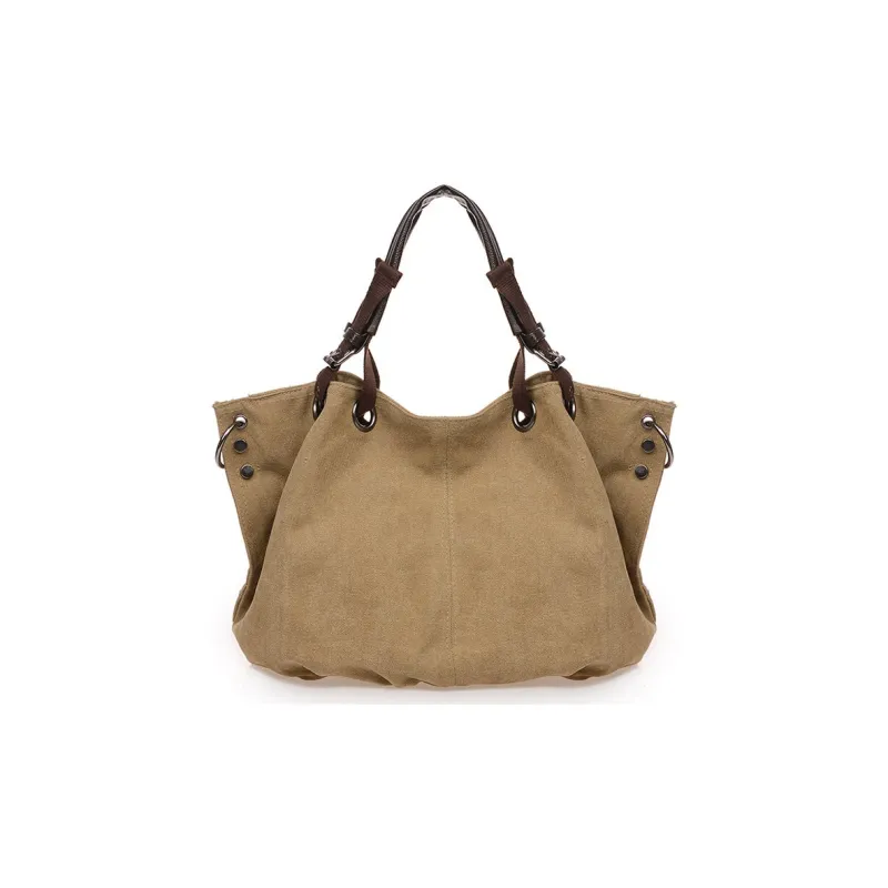 G FAVOR Canvas Canvas Bag Crossbody Handbag Regular Unisex Khaki/Black/Coffee/Army Green-0