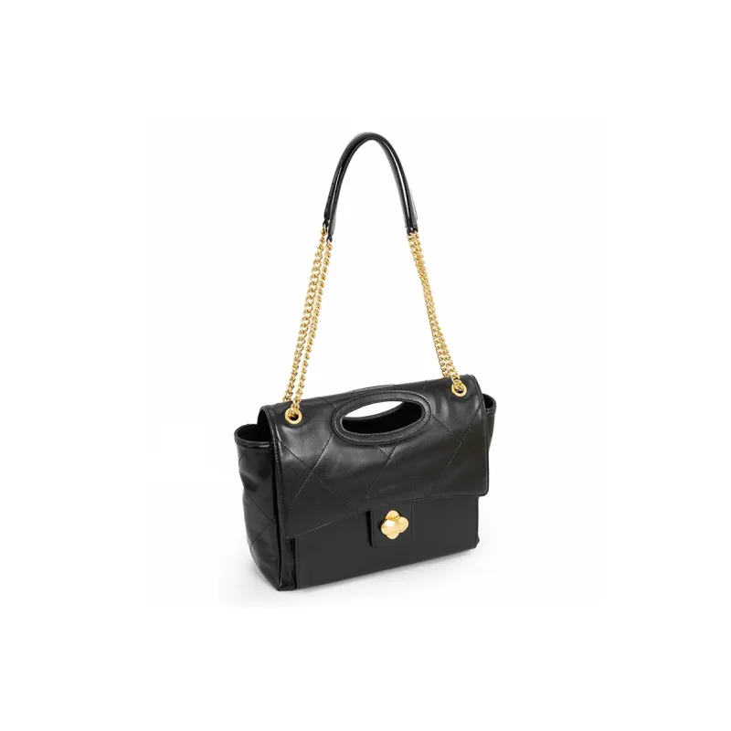 VENOF Cow Leather Niche Elegance One Shoulder Handbag Women's Menor Red/Tafish Black-10