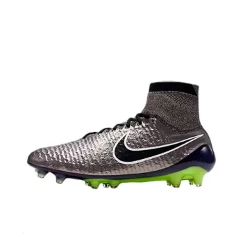 Nike Magista Obra FG Rubber Long Studs Cushioning Wear-Resistant Soccer Shoes Unisex Metallic