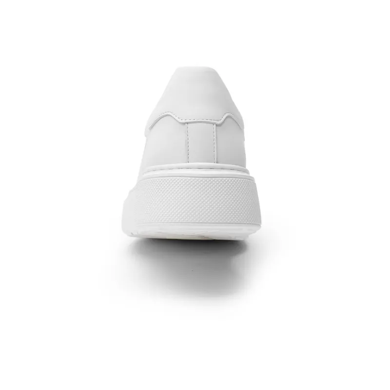 CROWN Low Top Skateboard Shoes Men's White One Yard Larger-3