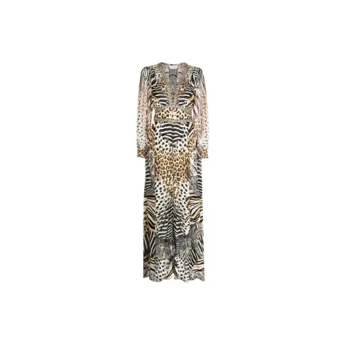 CAMILLA Animal-print Silk Maxi Dress