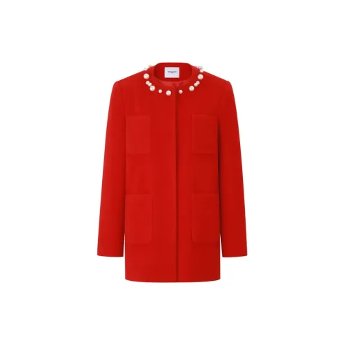 Three Quarters Coats Women's Red