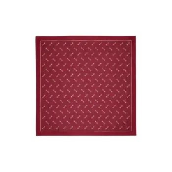 GUCCI Silk Scarves Women's Burgundy