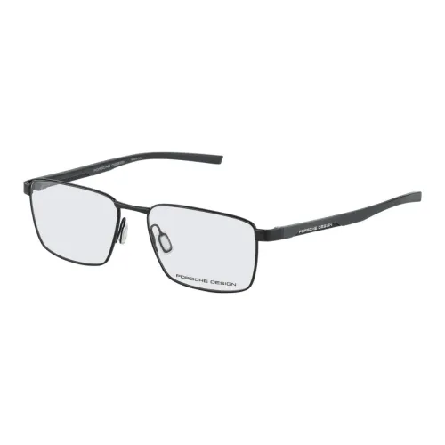 PORSCHE DESIGN Plate Frame Stainless Steel Square Eyeglass Frames Men's