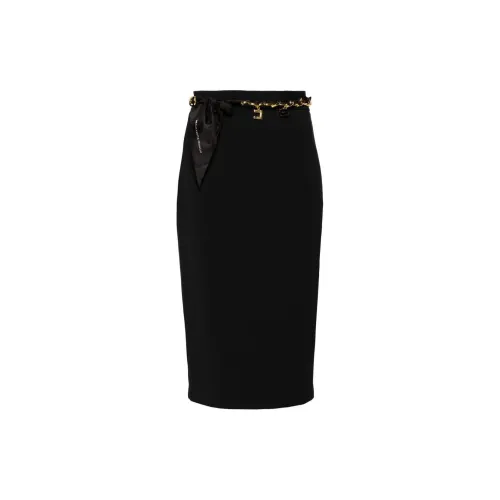 Elisabetta Franchi Pencil Crepe Midi Skirt