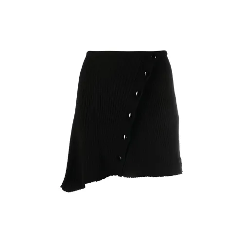 Courrèges Asymmetric Ribbed-knit Mini Skirt