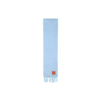 LOEWE Knit Scarves Women's Blue