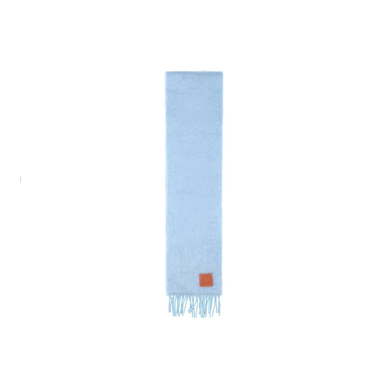 LOEWE Knit Scarves Women's Blue-0
