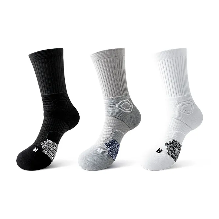 LUOLIAN Knee High Socks Unisex 3 Pack-0