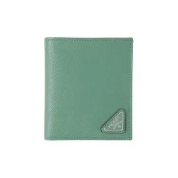 PRADA Saffiano Leather Wallet Men's Sage Green