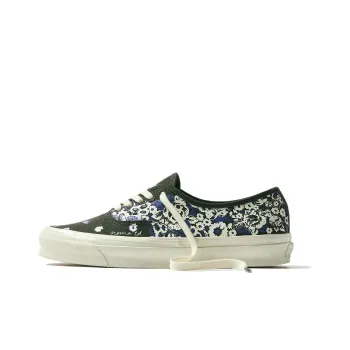 END. X Noma T.D. x Vans Authentic OG Cushioning, Wear Resistant Low Top Skateboard Shoes Men's Green White