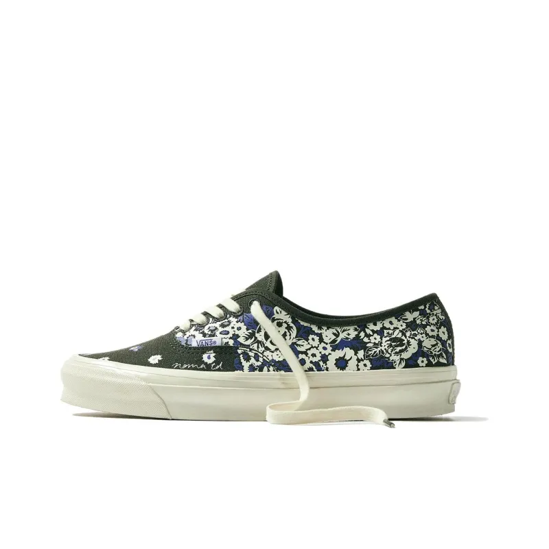END. X Noma T.D. x Vans Authentic OG Cushioning, Wear Resistant Low Top Skateboard Shoes Men's Green White-0