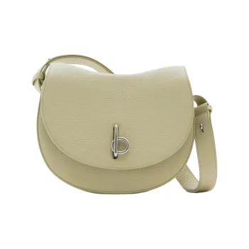 Burberry Calfskin Shoulder Bag, Crossbody Bag Medium Size Women's Hunter Beige