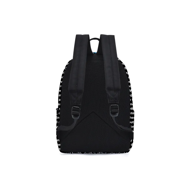 ONRF SOUNDBYTE Collaboration Polyester Laptop Bag Backpack Medium Size Unisex Black-6