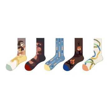 Youle Box Mid-Calf Socks Unisex