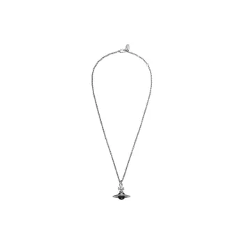 Vivienne Westwood Brass Necklaces Unisex Black Silver