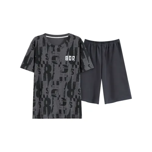 The Story Of The Flower Season Lounge Set Men's Dark Gray