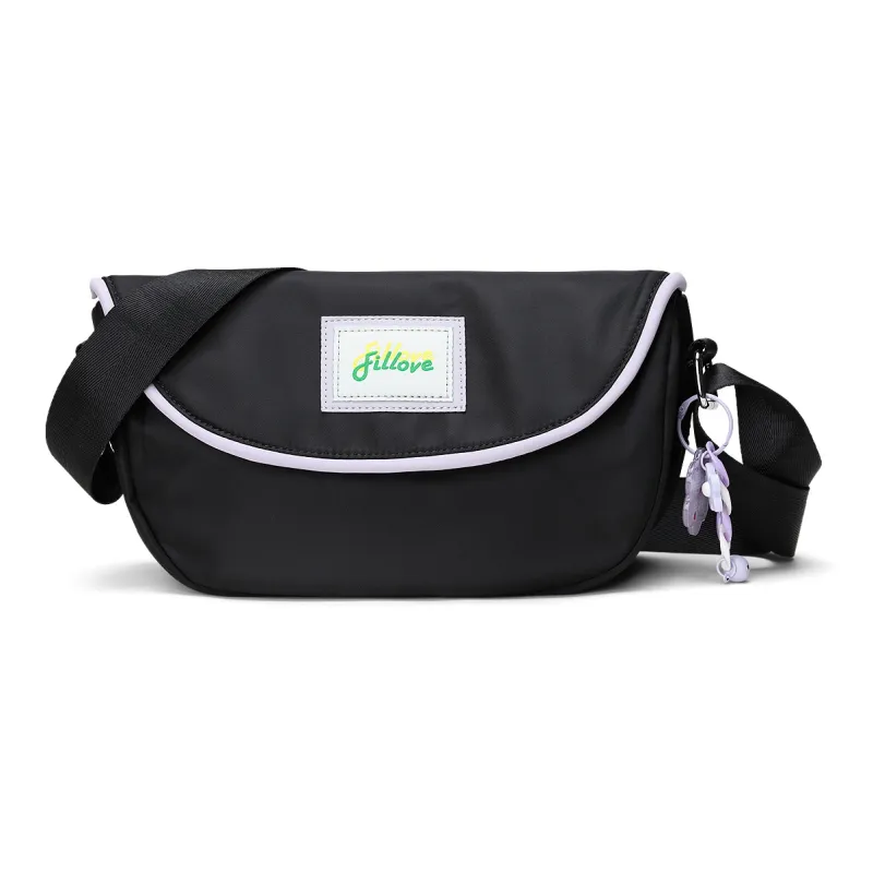 Fillove Fabric Crossbody Bags Sling Bags Regular Unisex Black-0