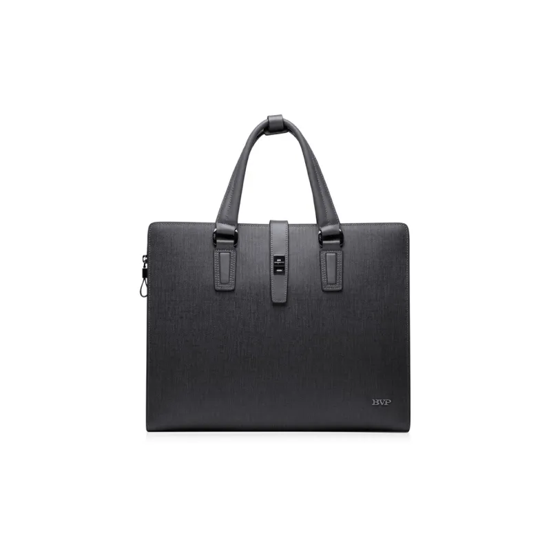 BVP Cow Leather Business Handbag Niche Advanced Multi Functional Crossbody Bag Men's-2